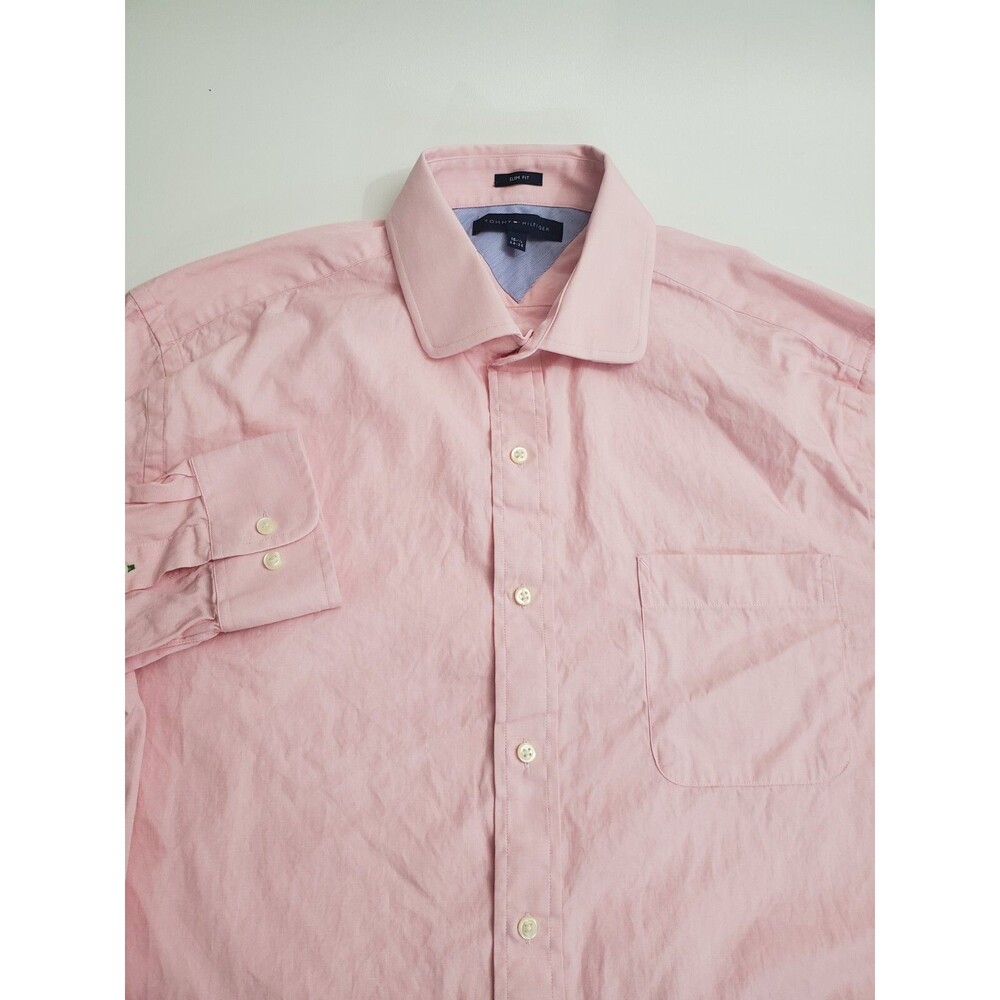 Tommy‎ Hilfiger Men's Slim Fit Long Sleeve Button Up Shirt, 16.5 34-35